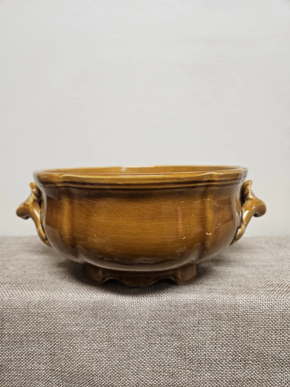 Lunèville Faience De France Serving Dish - Louis XV Honey Glaze